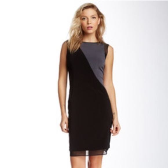 Elie Tahari Dresses & Skirts - Elie Tahari Scarlette Luxe Crepe Colorblock Dress